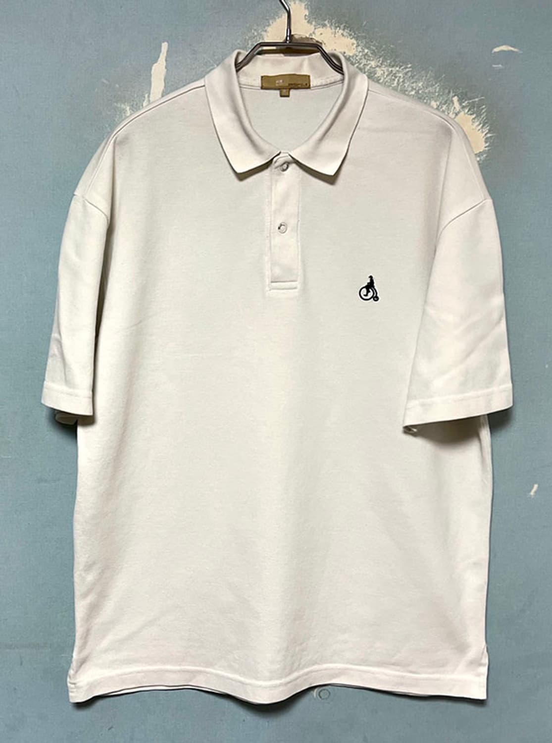 빈폴 남자 솔리드 피케 카라티셔츠 반팔 화이트 신형 캐주얼 L 100 상품이미지1