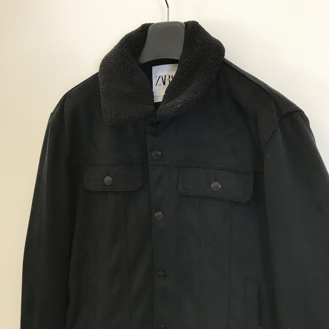 자라 스웨이드 쉐르파 점퍼 [XL사이즈] 상품이미지2