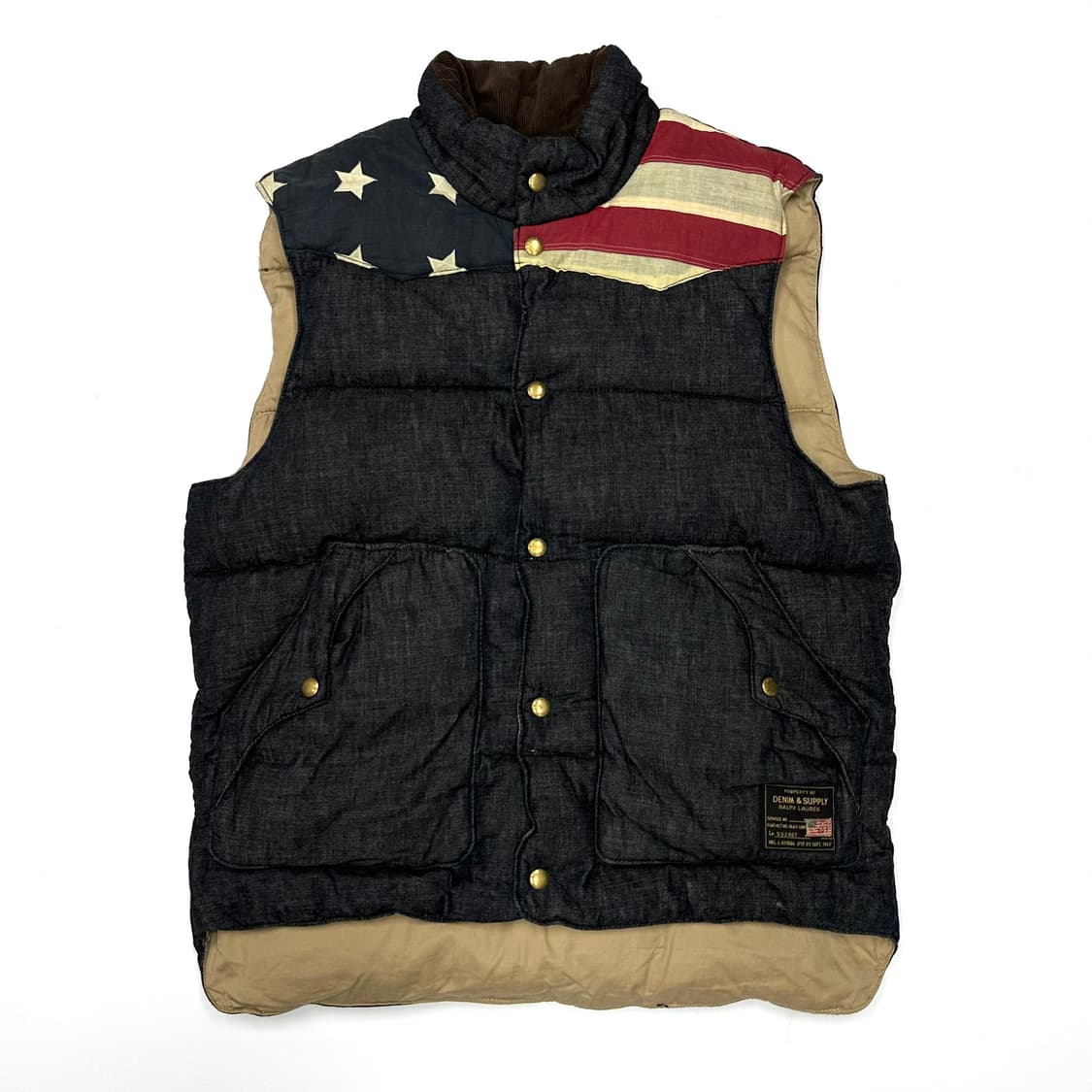 Ralph lauren usa denim down vest 상품이미지3