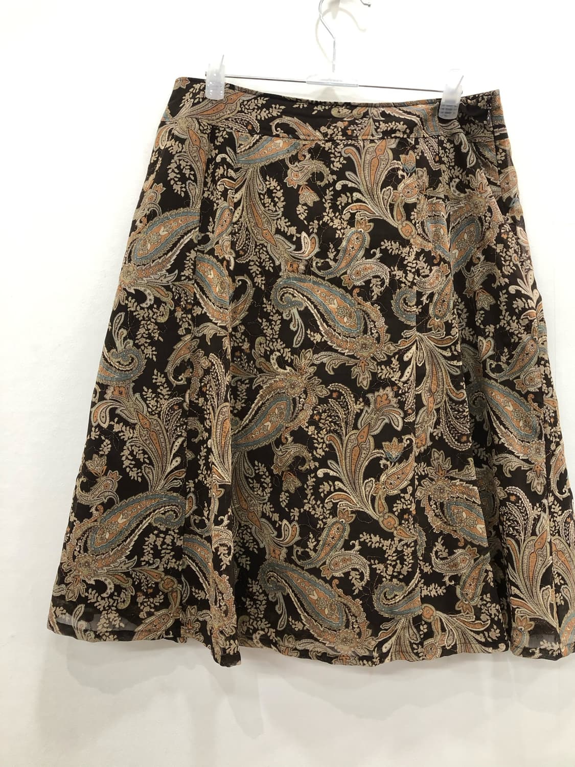 brown glitter paisley midi skirt 상품이미지4