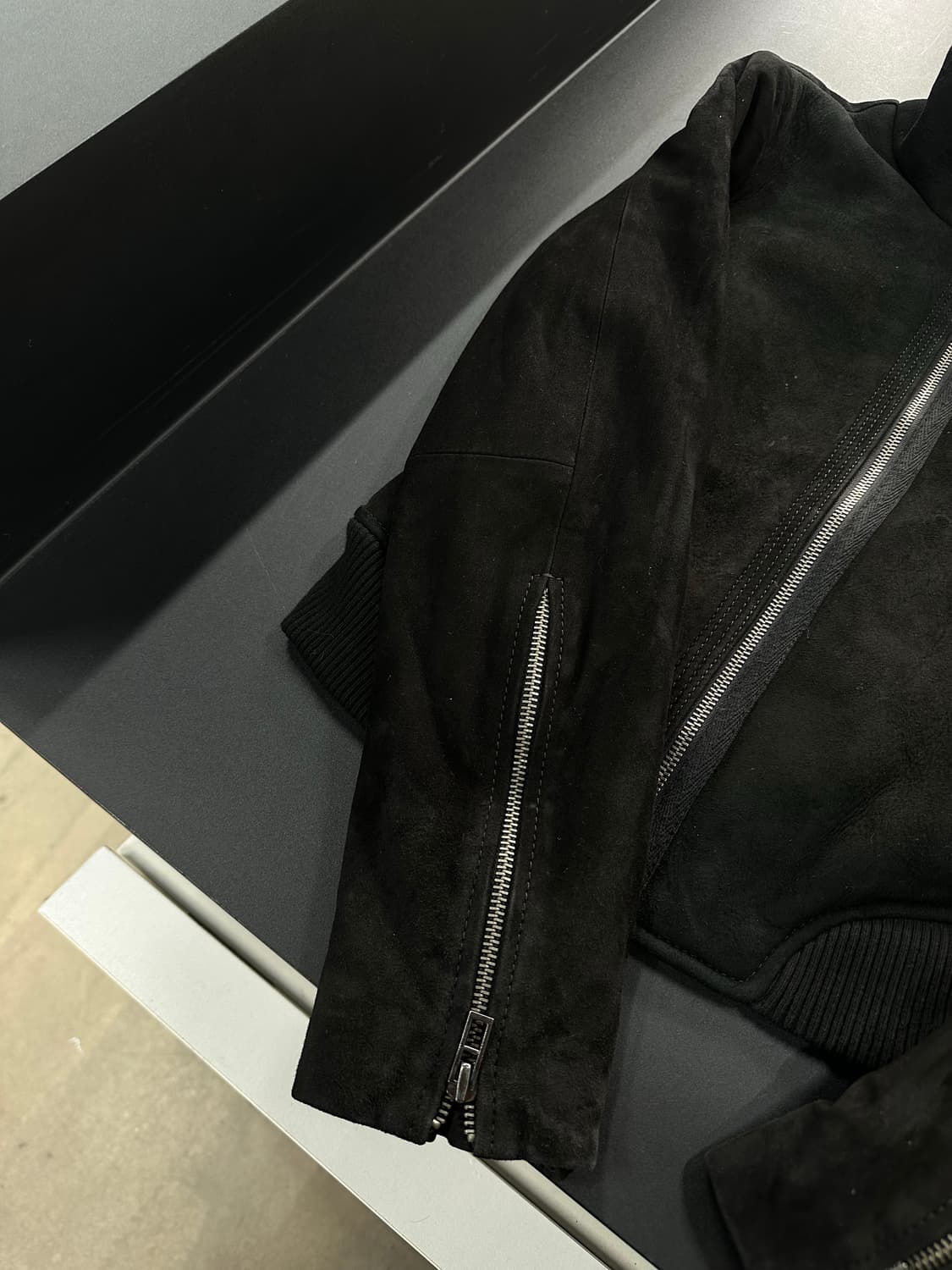 아르마니익스체인지 하이넥 매트 양가죽자켓 상품이미지8