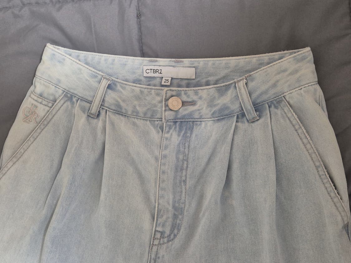 시티브리즈 텐셀 투 턱 와이드 데님 팬츠 봄 여름 청바지 상품이미지5