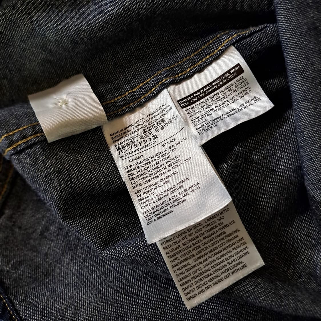 (택포) 리바이스 웨스턴 데님 셔츠 L B159 상품이미지6