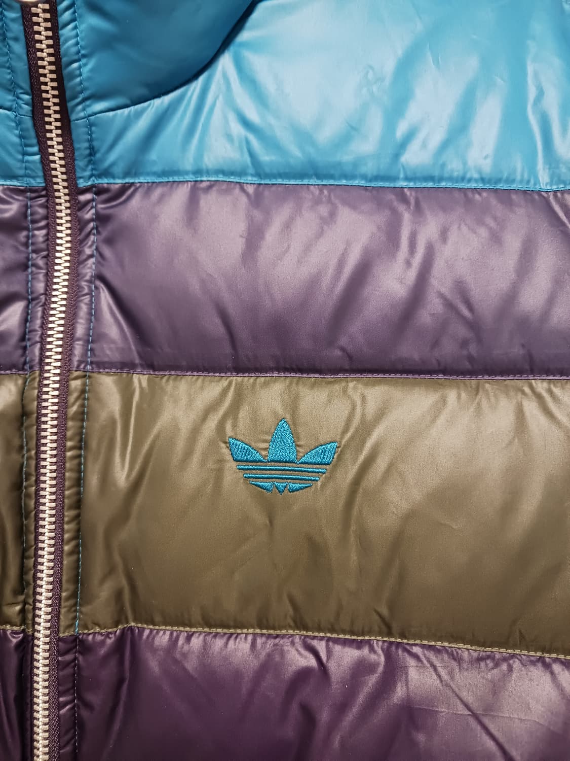 아디다스 컬러블럭 덕다운패딩 상품이미지4