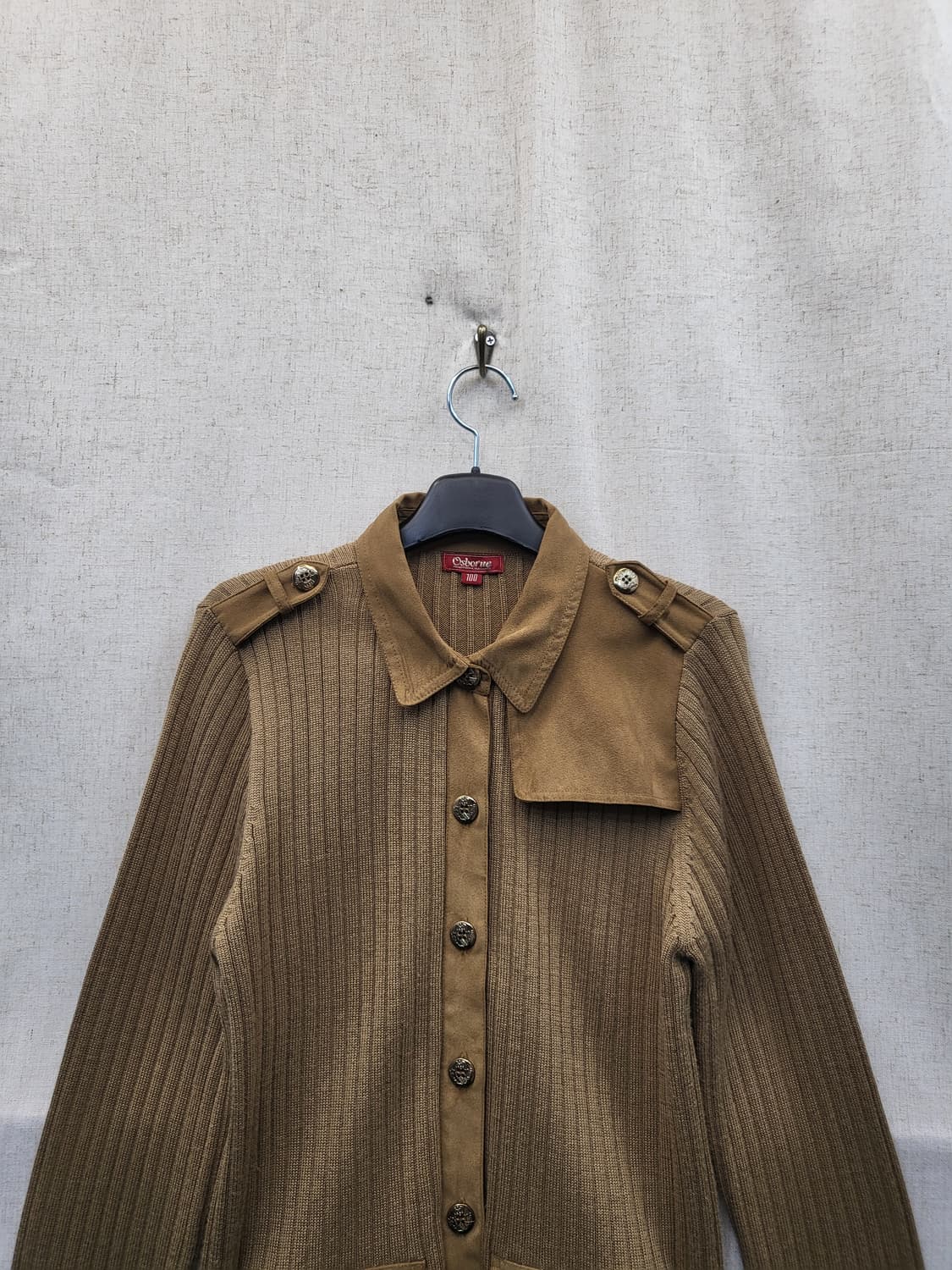 오스본 니트 가디건 브라운 상품이미지3