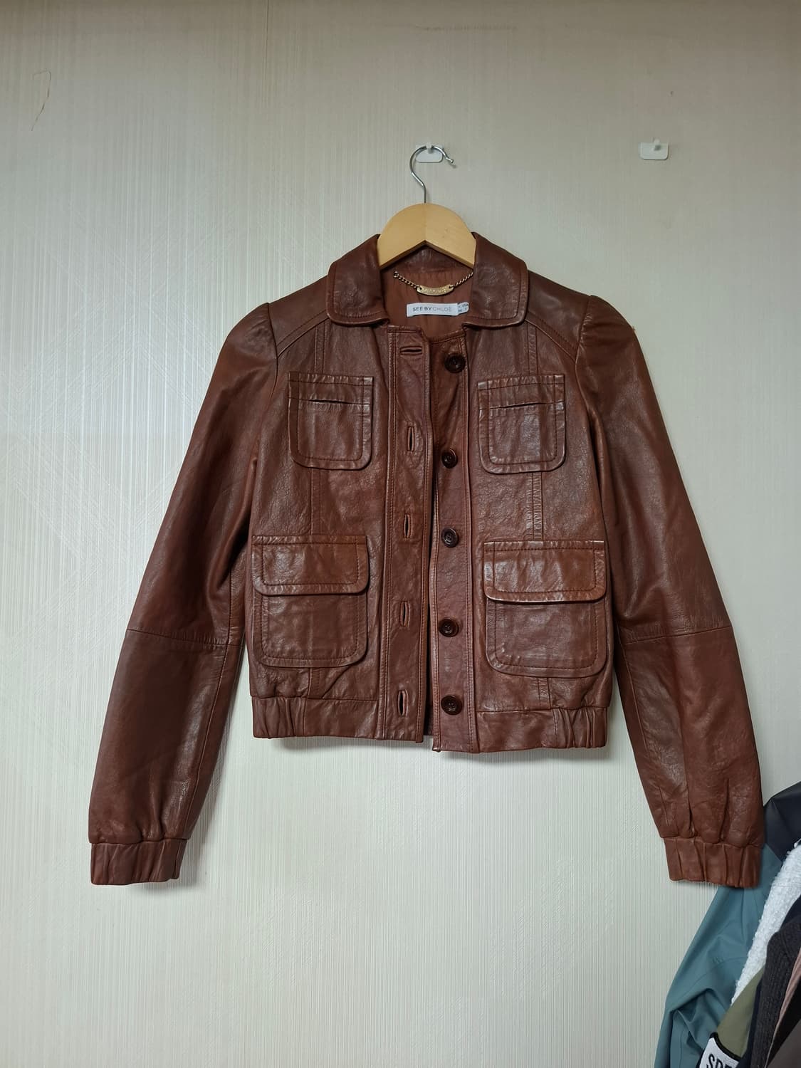 씨바이끌로에 정품 양가죽 자켓 44사이즈 상품이미지1