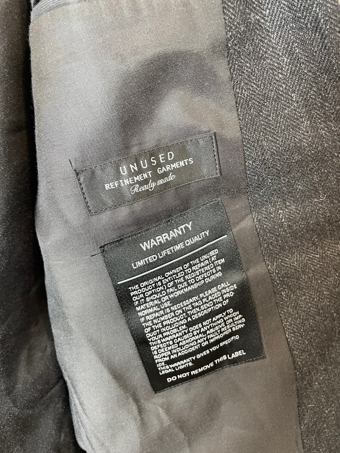 언유즈드 벨벳 트림 체스터 롱 자켓 상품이미지8