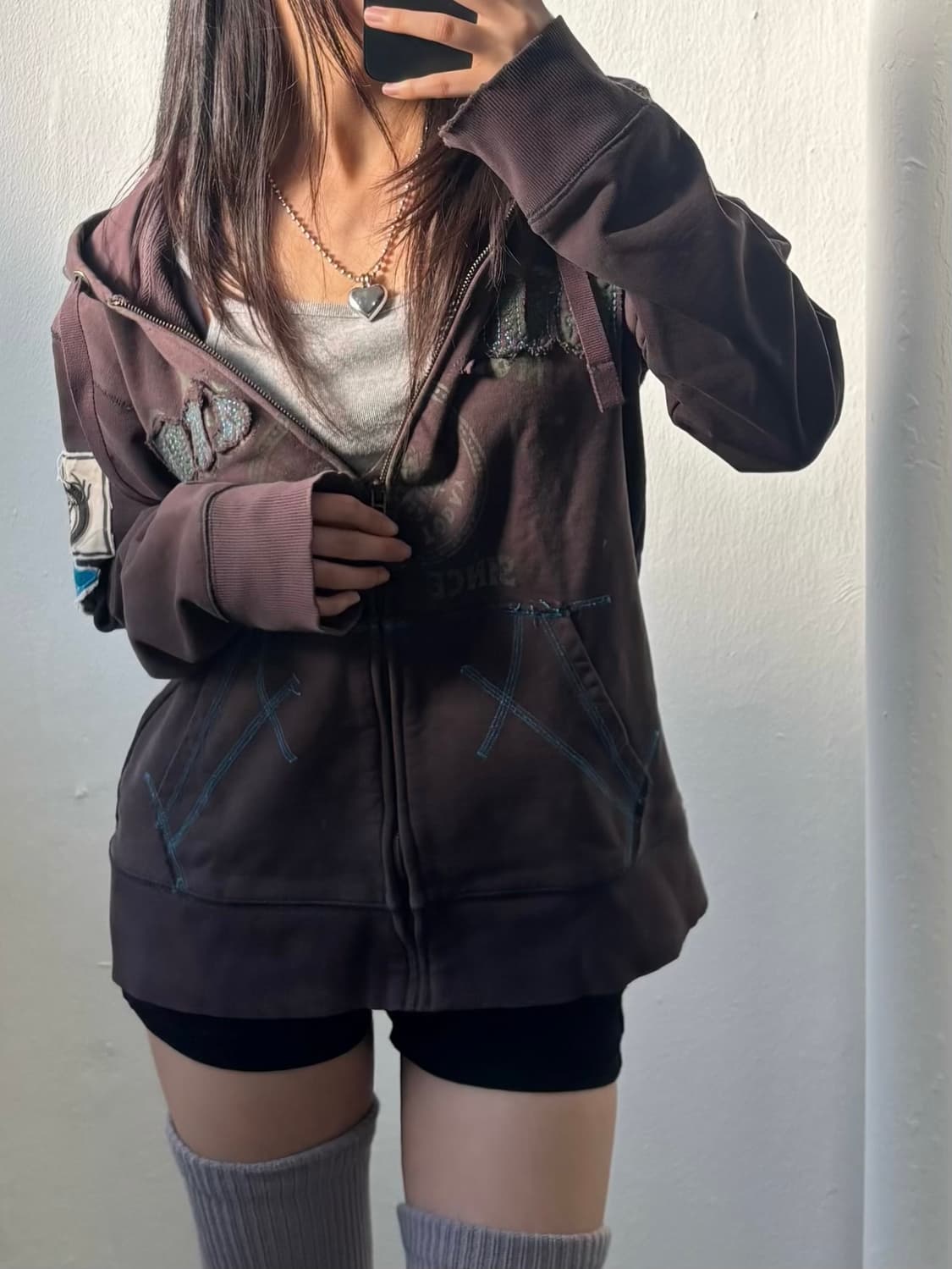 Buckaroo Y2k Brown Hood Zip-Up 상품이미지1