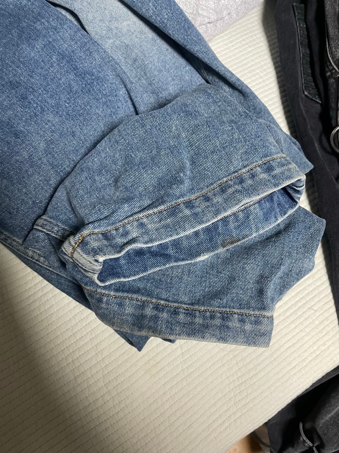 뉴치프시크 dp 와이드 데님 배기팬츠 상품이미지3