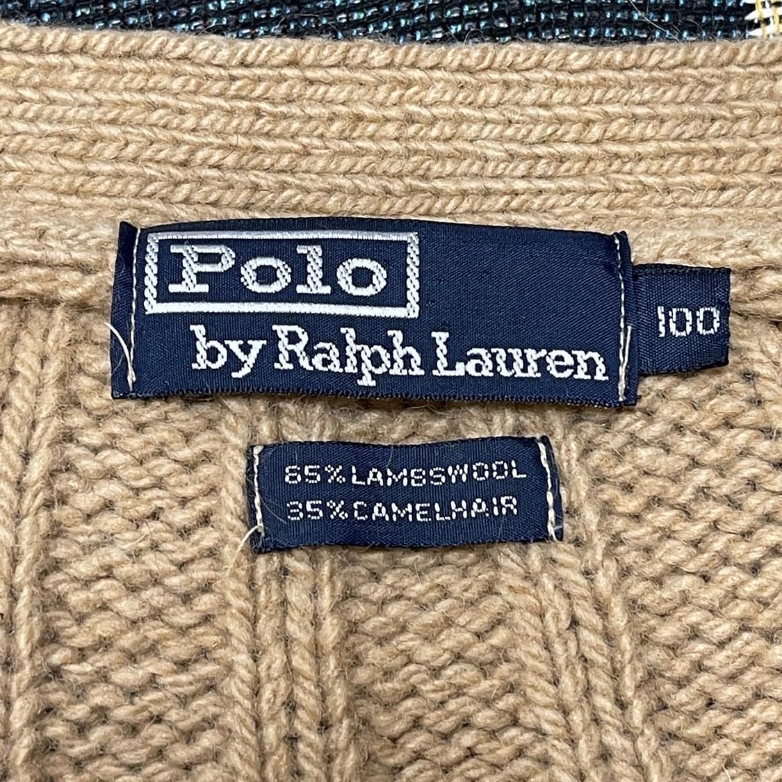 폴로랄프로렌 카멜헤어 가디건 빈티지 램스울 니트자켓 상품이미지6