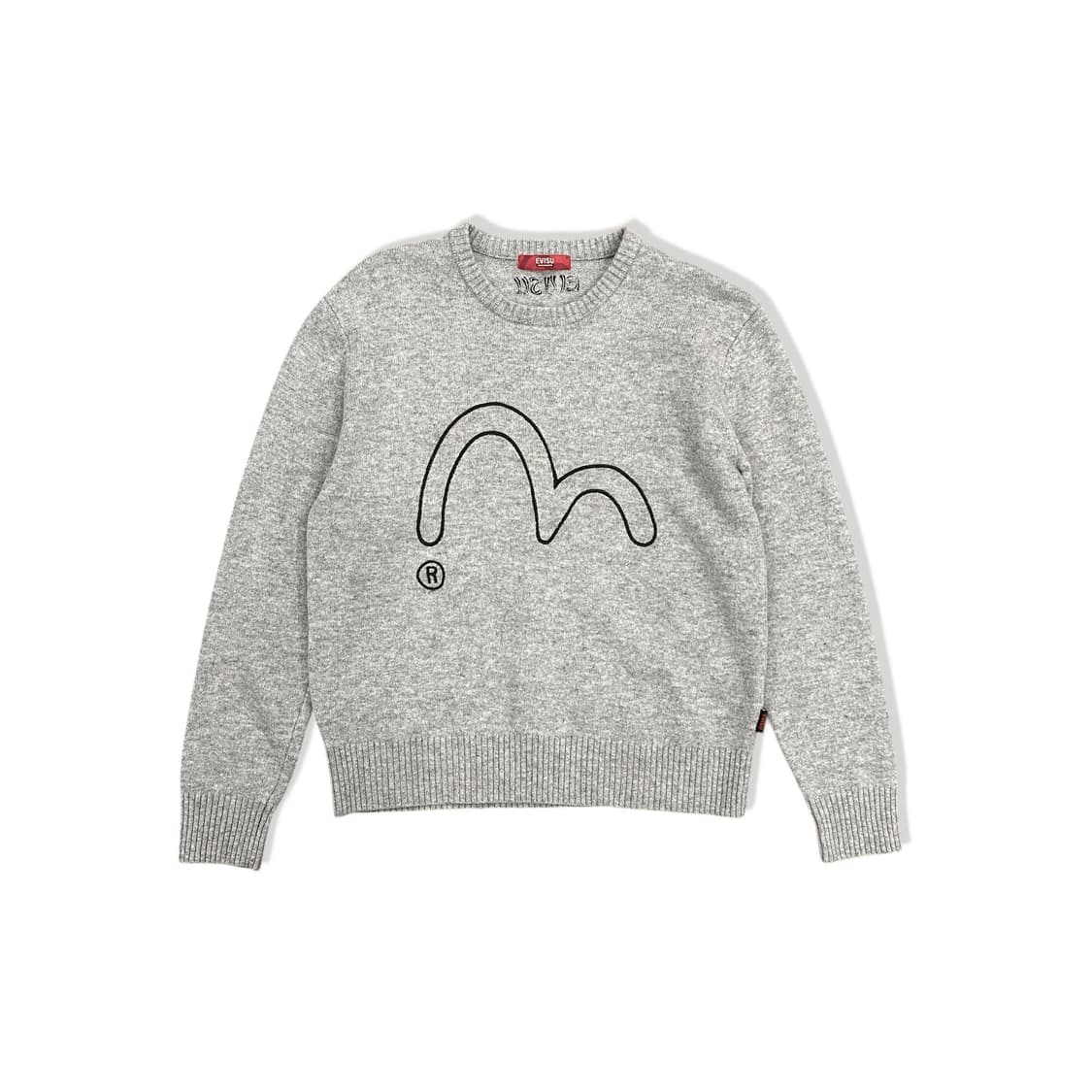 Logo Embroidered Detail Gray Knit 상품이미지1