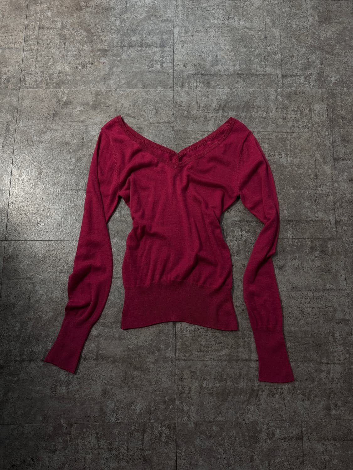 투 웨이 와이드 넥 버튼 니트 상품이미지7