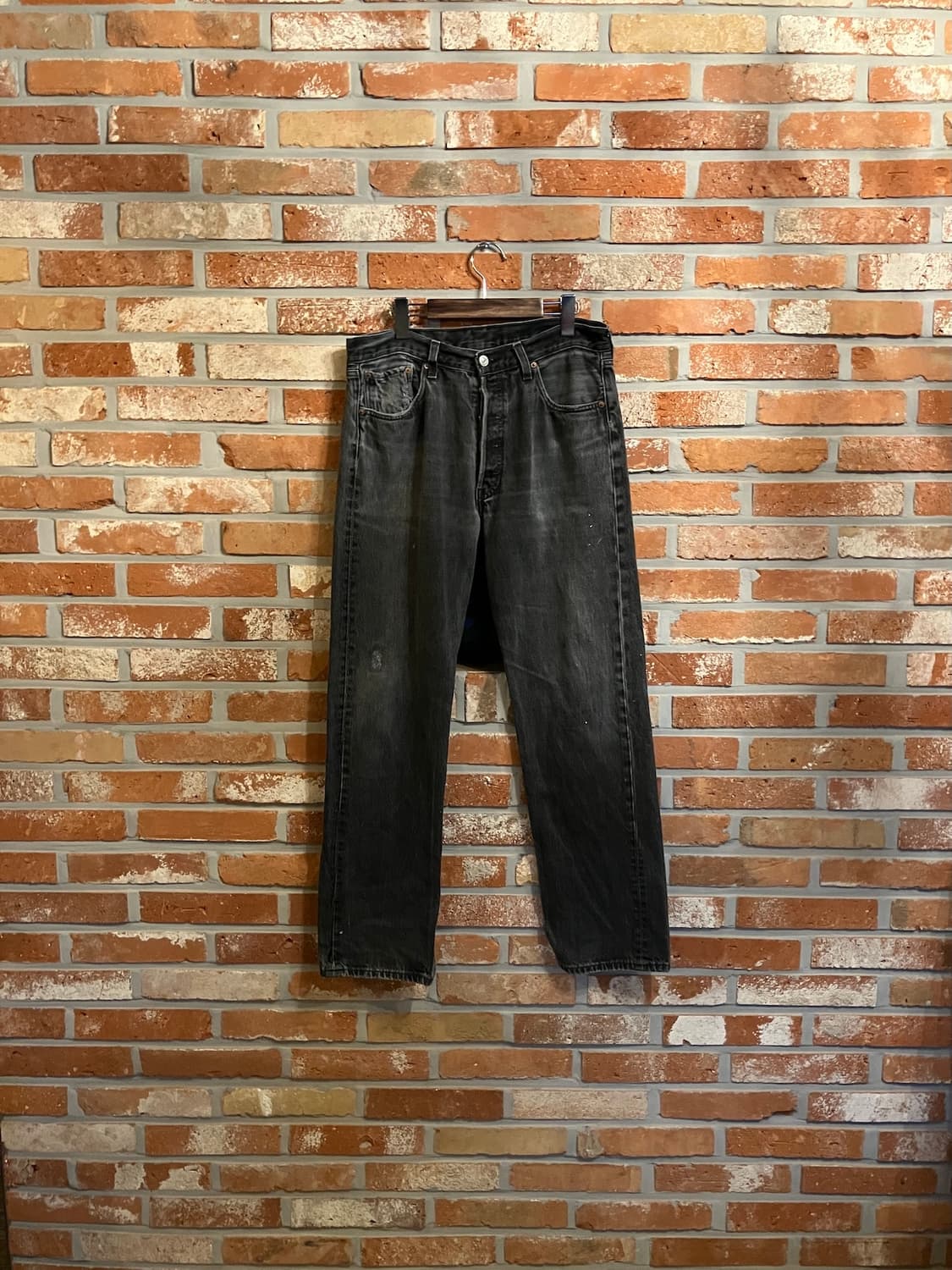 90s USA 빈티지 리바이스 501 0660 블랙진 흑청 데님 팬츠 상품이미지1