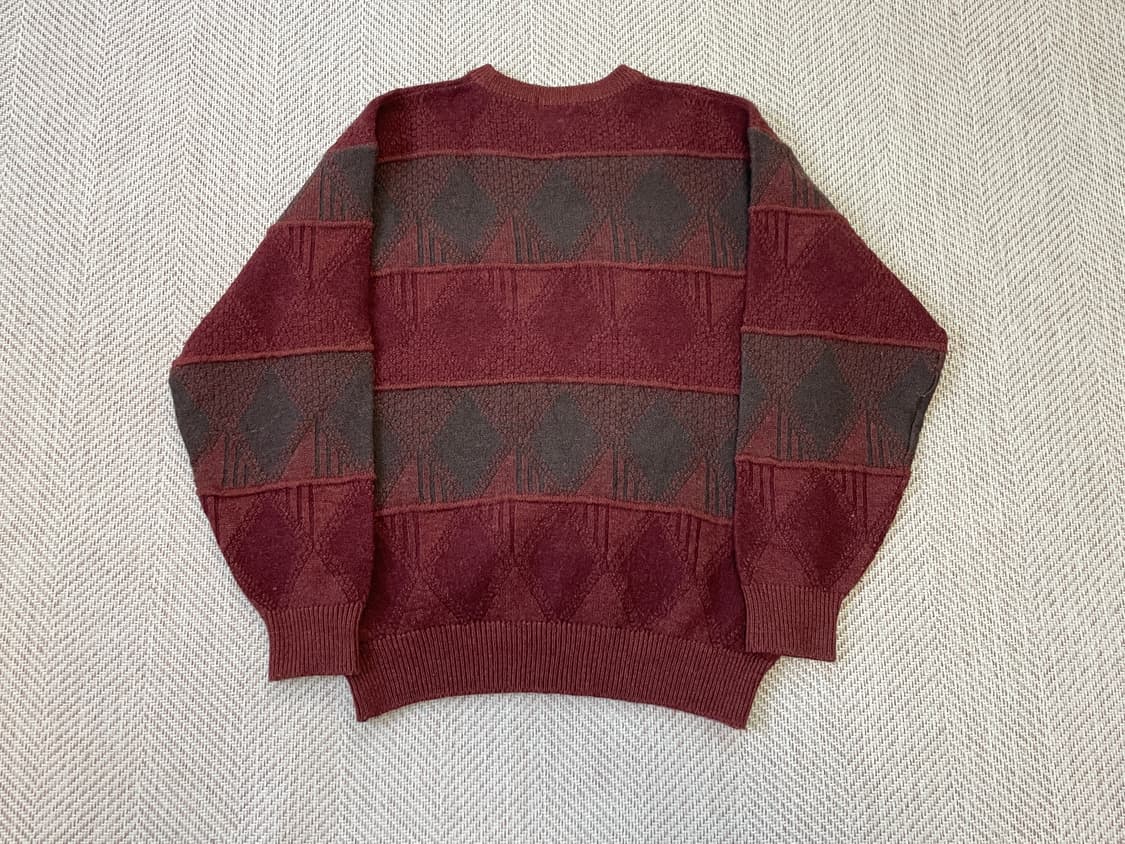 9~00s Renown 빈티지 지오메트릭 울 니트 J03416 상품이미지6