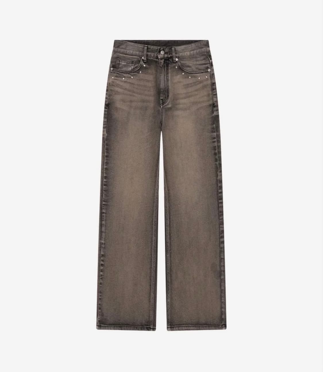 아캄 Multi Studded Denim Pants 스터드 팬츠 브라운 상품이미지1