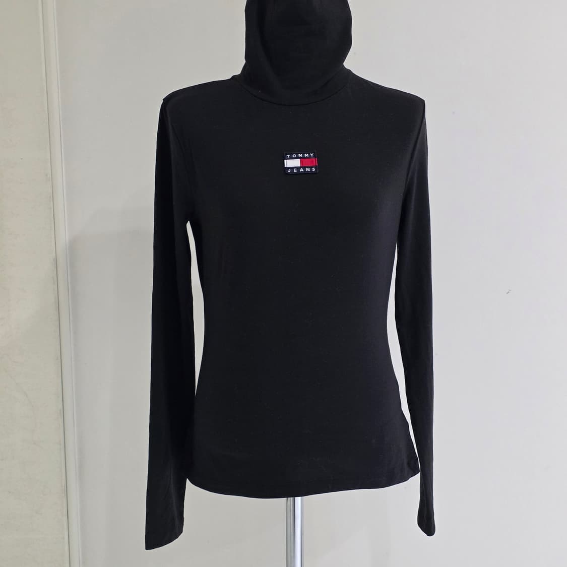 블랙 터틀넥 텐셀 장원영st 긴팔티셔츠 상품이미지2