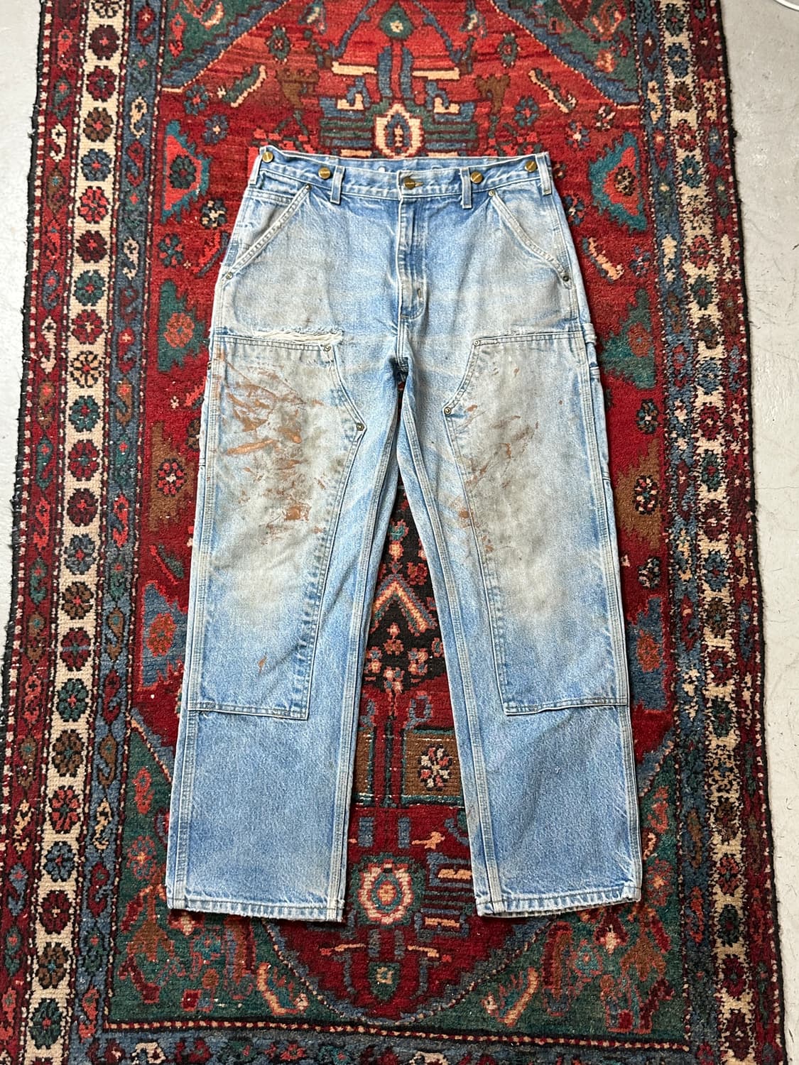 OG 칼하트 데님 더블니 팬츠 칼하트 B73 썩블니 상품이미지1