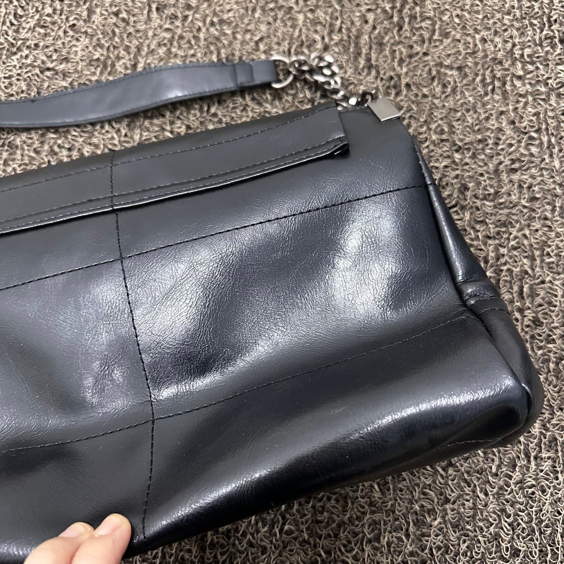 ZARA 자라 여성 락 플랩 유나백 숄더백 블랙 상품이미지10