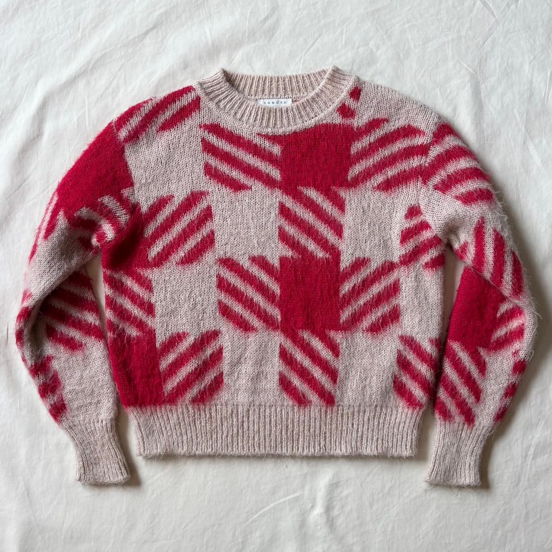 (44-44반) sandro 산드로 자카드 모헤어 스웨터 상품이미지1