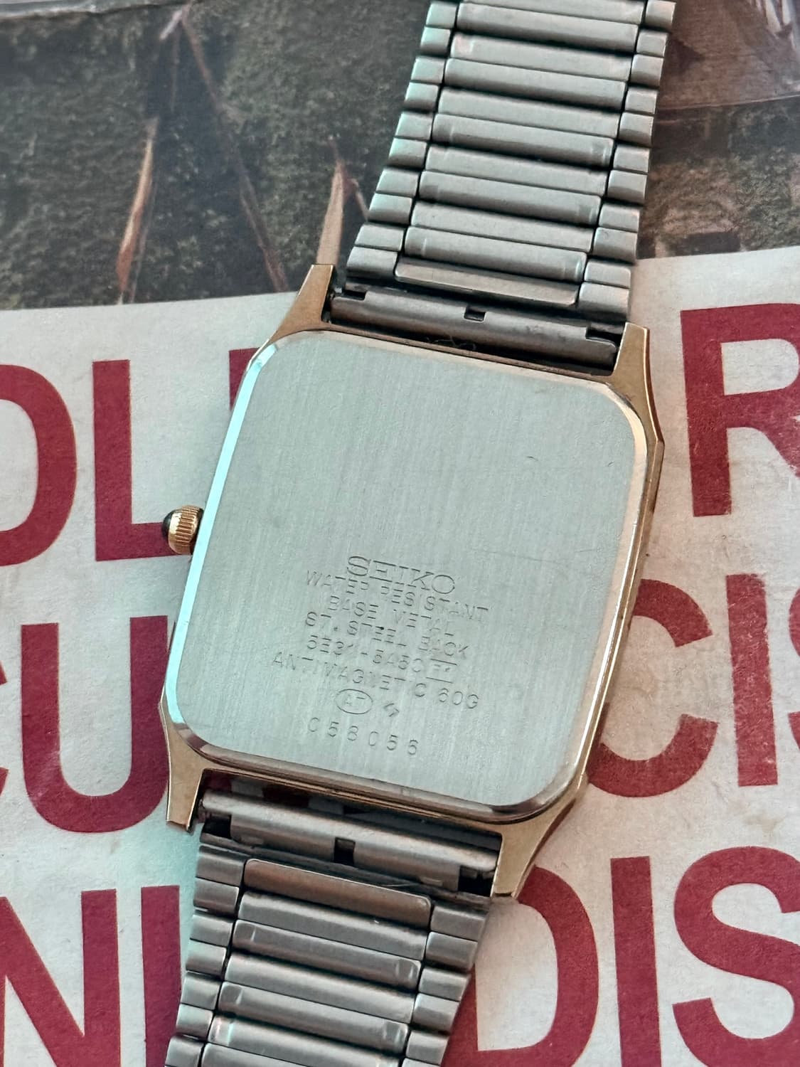 세이코 Seiko 스퀘어 샴페인 콤비 상품이미지3