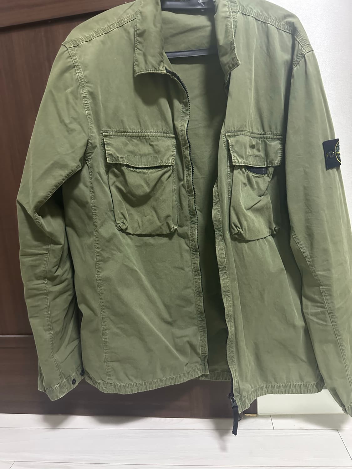 스톤아일랜드 오버셔츠 XL 올리브 상품이미지4