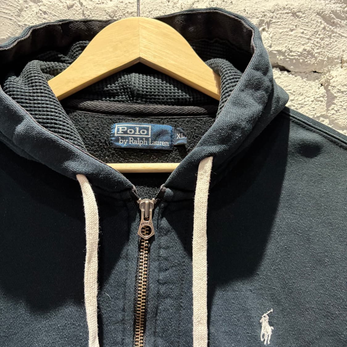 폴로 화이트 포니 빈티지 헤비 후드집업 상품이미지2