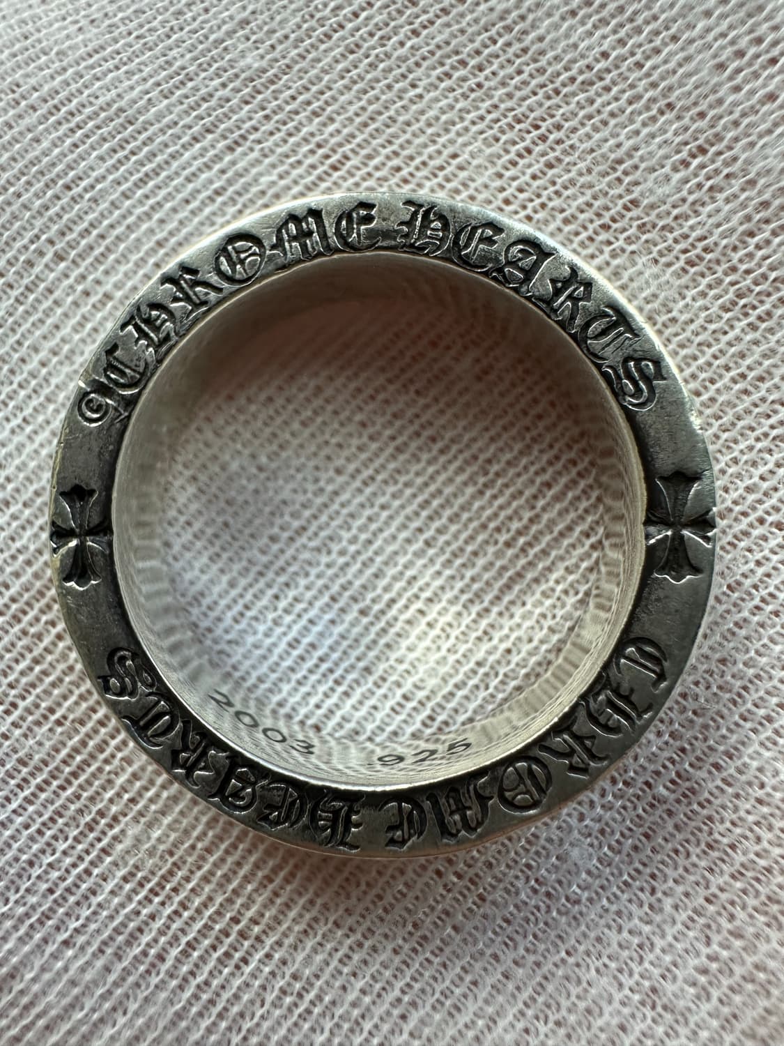 [US 10] 백화점판 정품 크롬하츠 퍽유링 6mm 상품이미지7