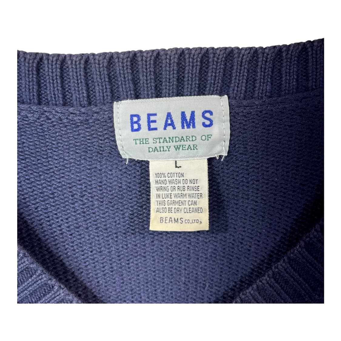 [Beams] 빔즈 브이넥 코튼 니트 상품이미지6