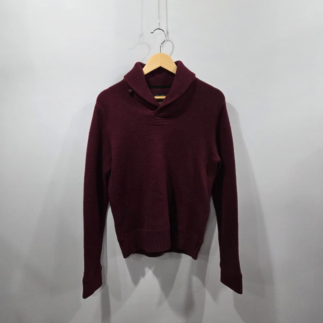 폴로랄프로렌 럭비 숄카라 울 니트 S 상품이미지1