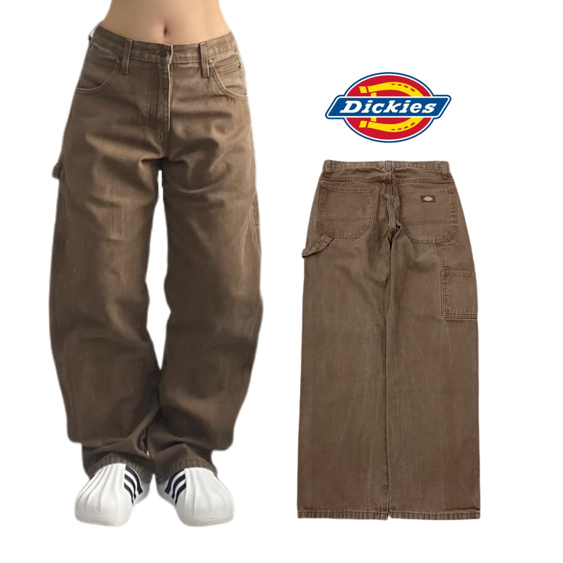 디키즈 OG 다크브라운 카펜터 덕캔버스 워크팬츠 상품이미지1