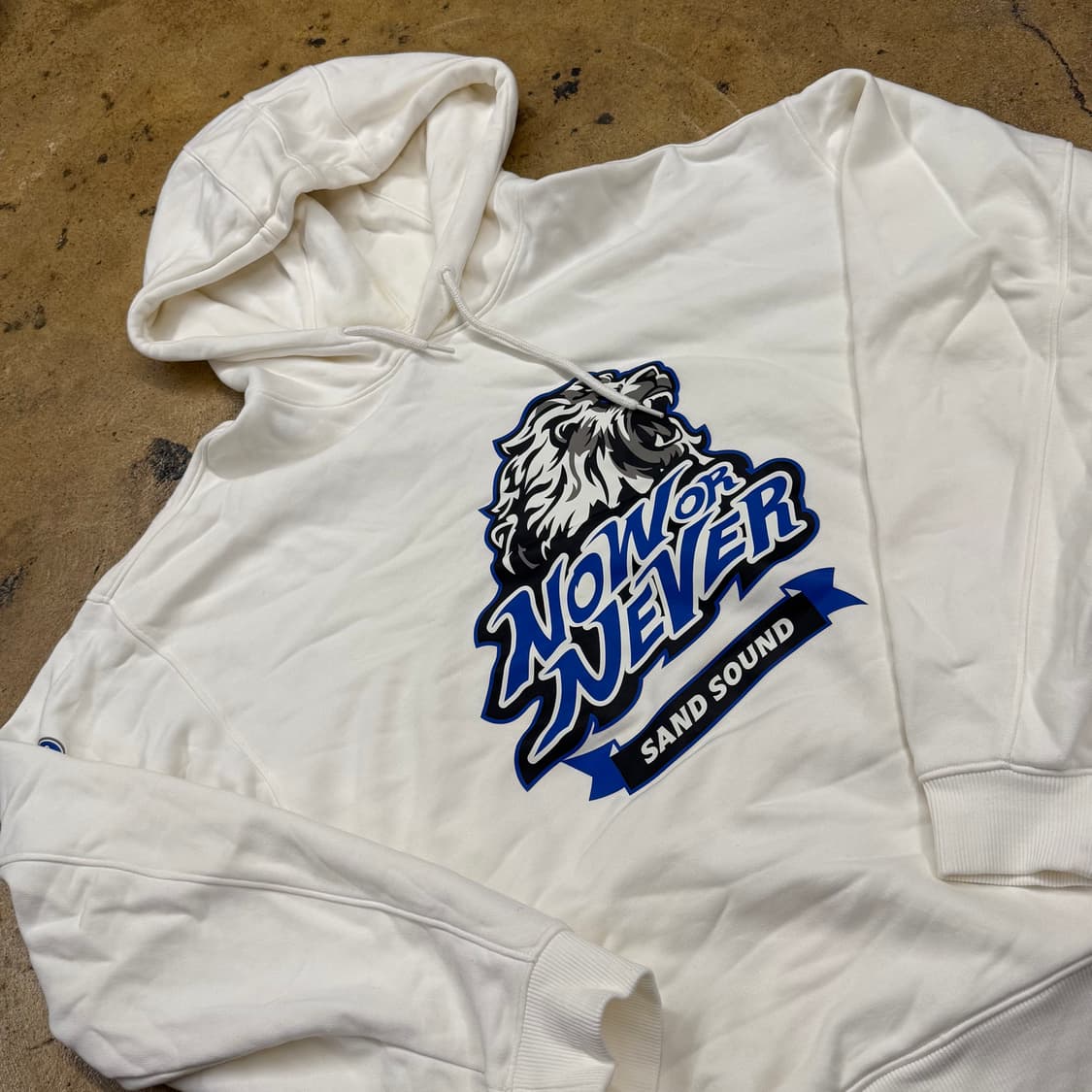 [정품/2XL] 삼성라이온즈 샌드사운드 후드티 화이트 b19 상품이미지1