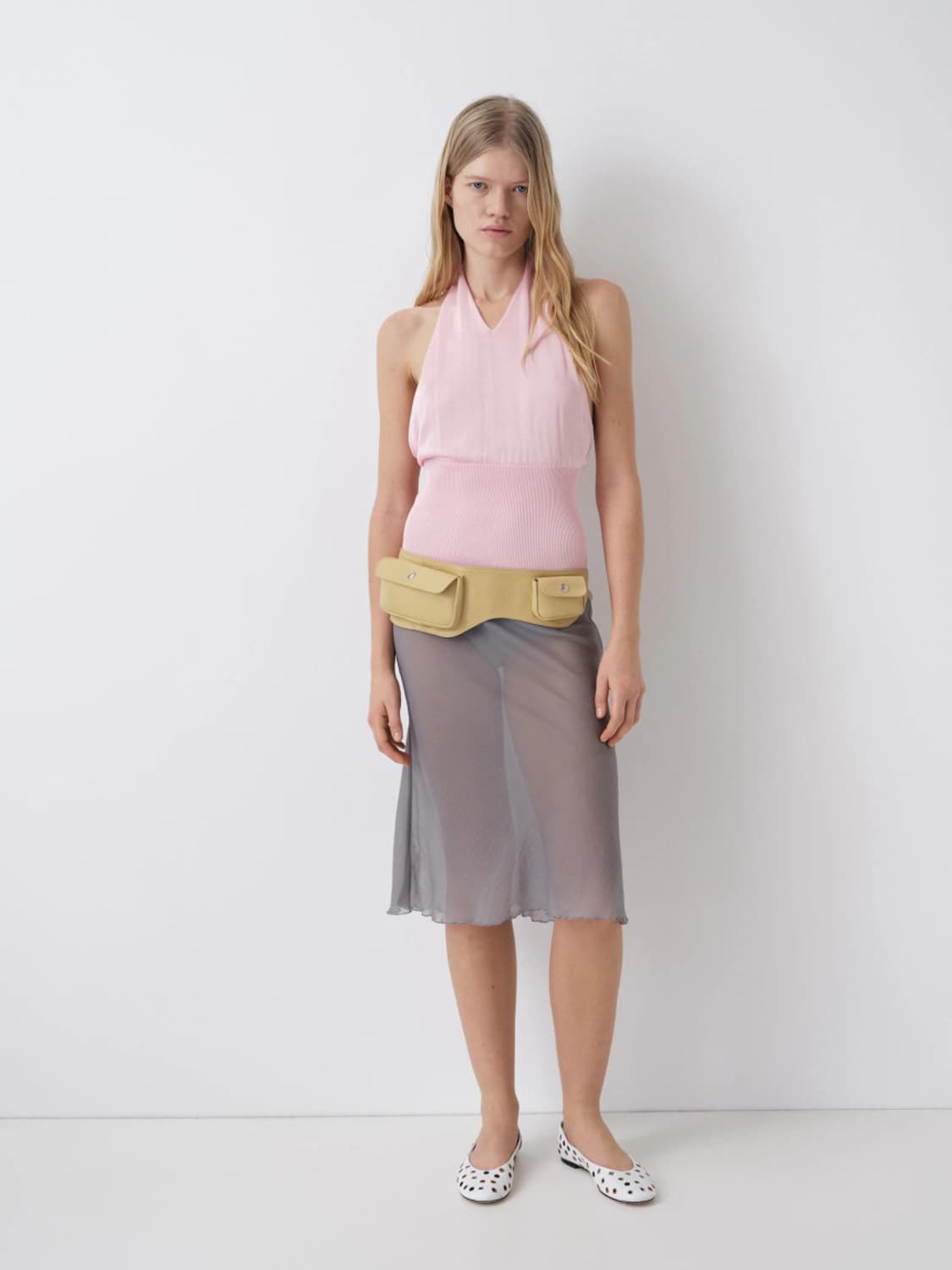 [XS,S,M]기마구아스 Bahia 시어 스커트/그레이 상품이미지5