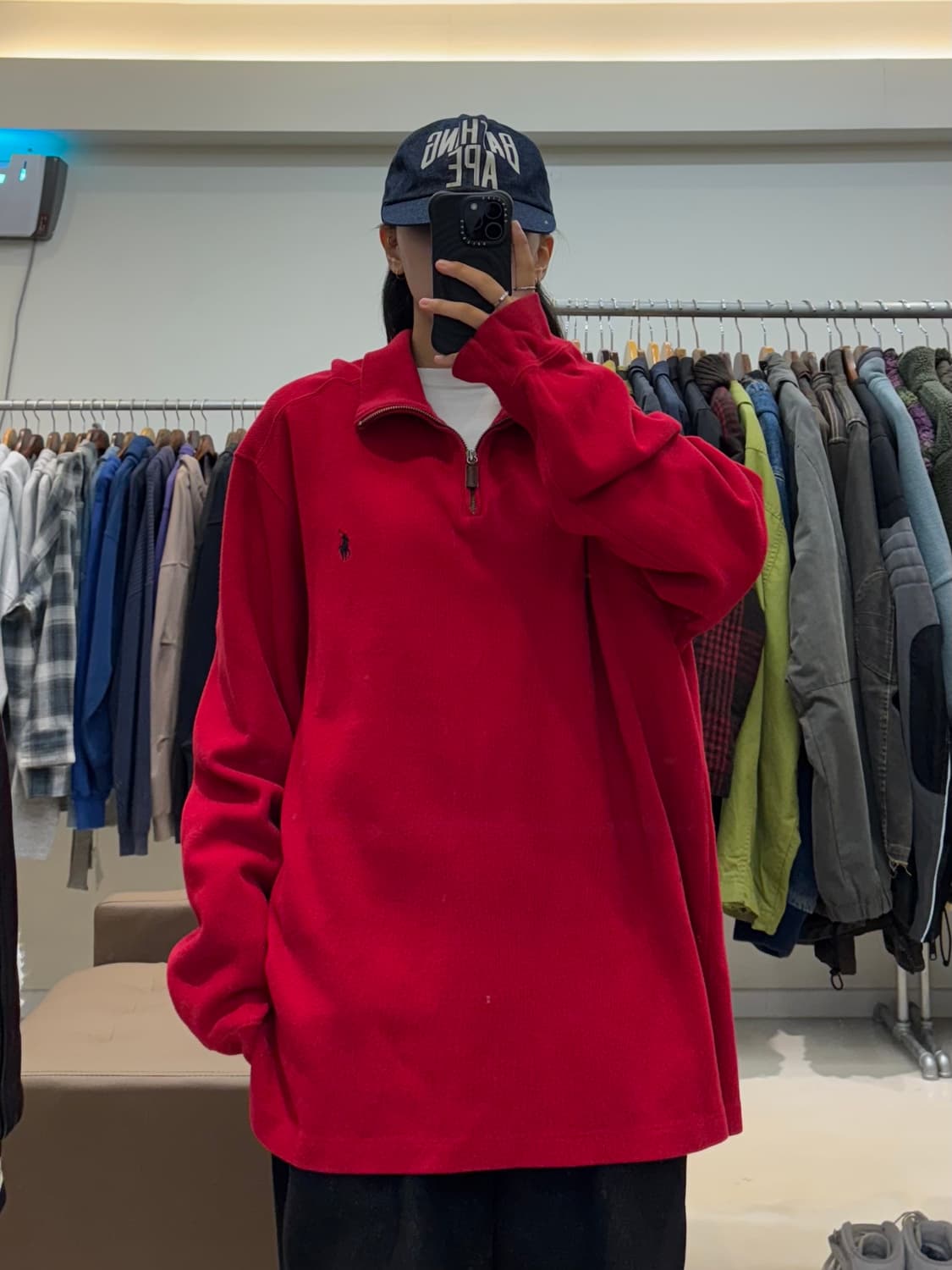 폴로 랄프로렌 하프 집업 상품이미지4