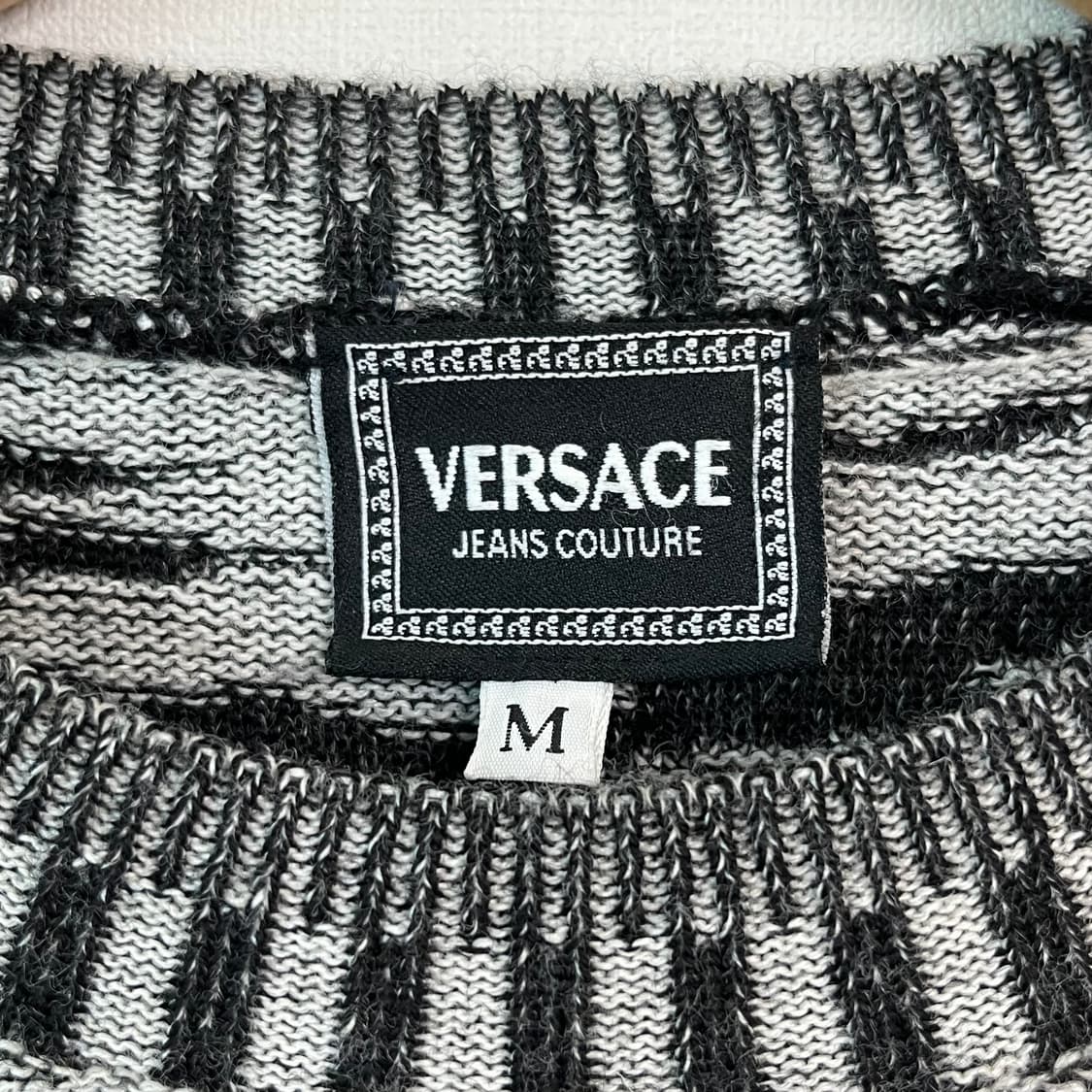 베르사체 남성 메두사 로고 코튼 니트 상품이미지3