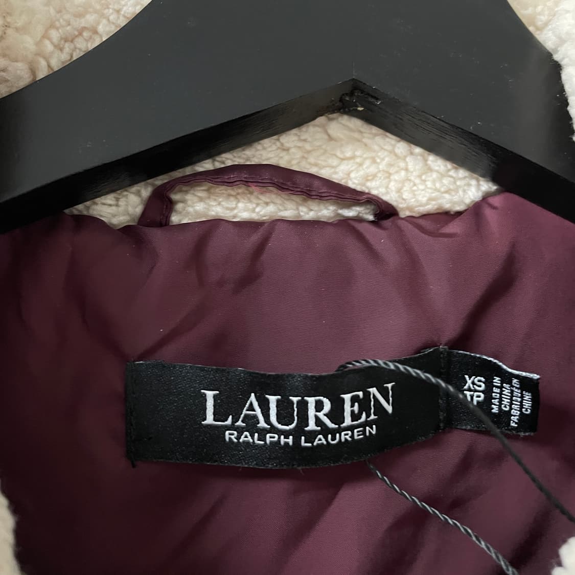 랄프로렌 블랙 라벨 퀄팅 자켓 버건디 XS(W) 상품이미지4