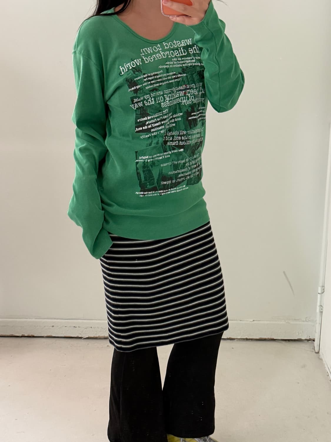 일본빈티지 레터링 롱슬리브 상품이미지2