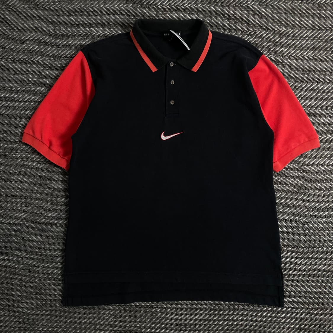 00s 나이키 센터 스우시 올드스쿨 카라 티셔츠o 3084 상품이미지1