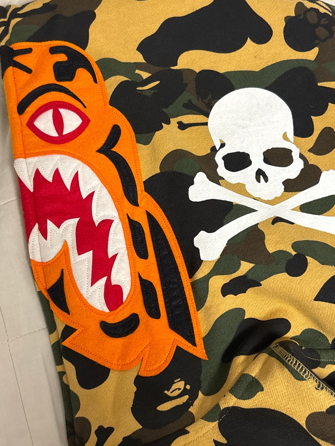 베이프 x 마스터마인드 한정판 후드집업 L사이즈 판매 상품이미지6