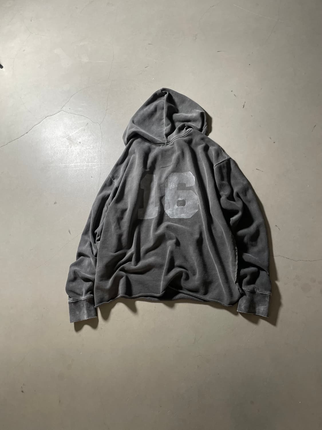 KZ Atelier Vintage Washed Number Hoodie 상품이미지1