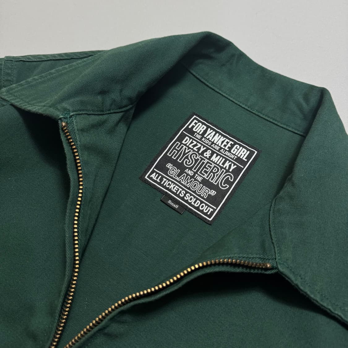 히스테릭글래머 다크그린컬러 HGC 자수로고 코튼 워크 자켓 상품이미지3