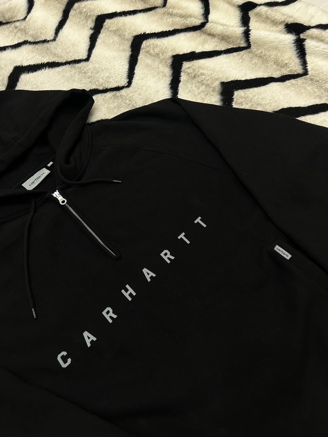 [L]칼하트Wip 스펠로고 아노락 후드/기모/가오리핏 상품이미지1