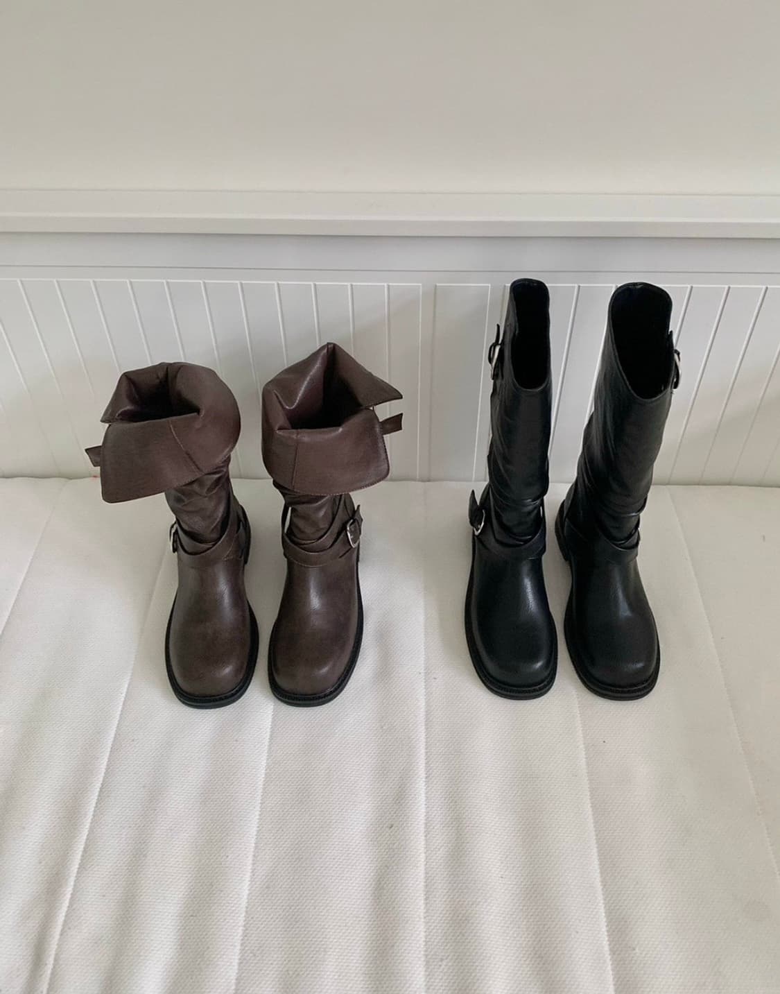 둥근코 부츠 롱부츠  상품이미지4