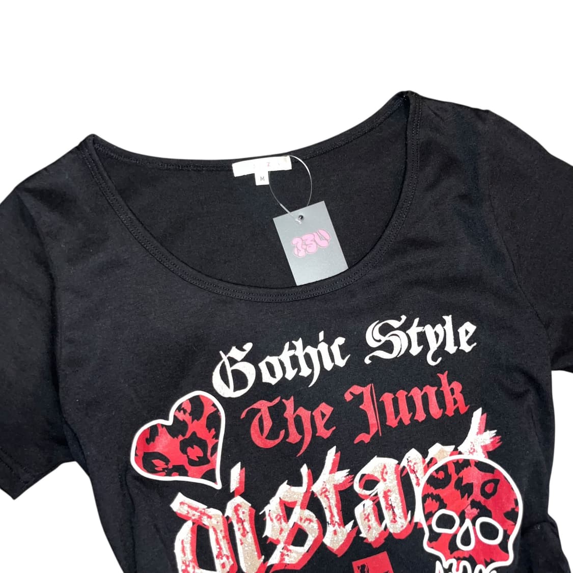 COlZA 콜자 글리터 프린팅 스커트 레이어드 반팔티 펑크키치y2k 상품이미지2