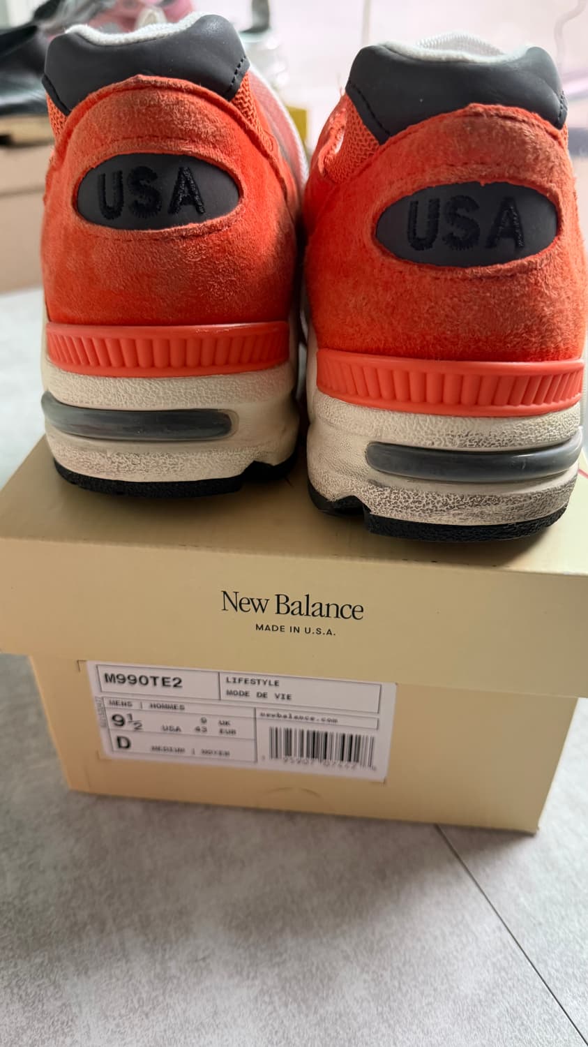 뉴발란스/990v2/usa/275/마리골드블랙 상품이미지3