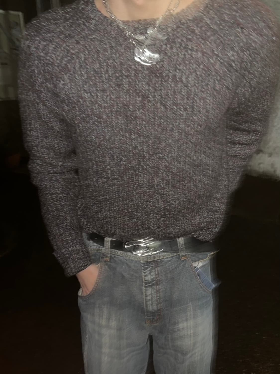 BEAMS Longsleeve Silhouette Slim Knit 상품이미지3