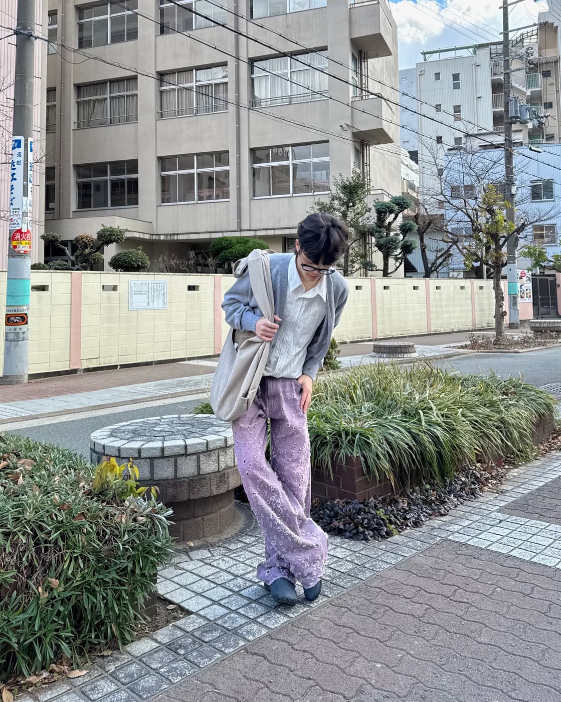 (M) 이얼즈어고 로버 울 가디건 02-2 멜란지 그레이 상품이미지5