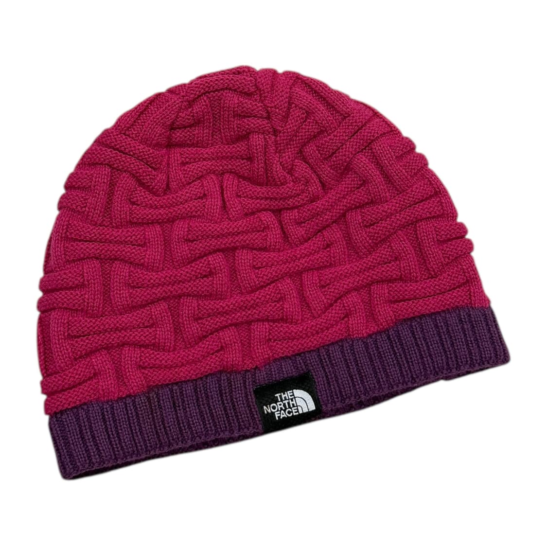 노스페이스 빈티지 아크릴 비니 모자 핑크퍼플 상품이미지2
