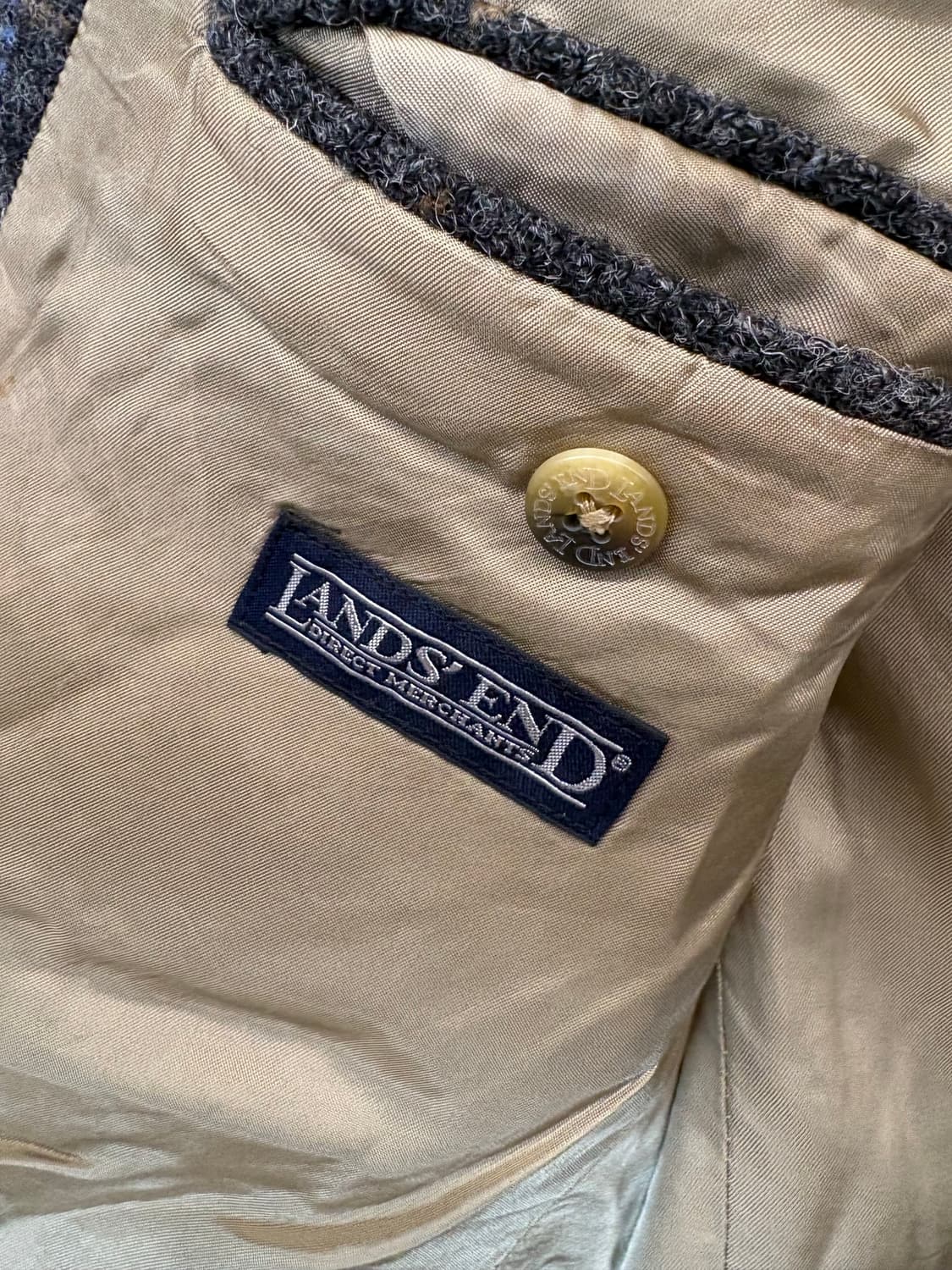 해리스트위드 USA 빈티지 체크 자켓 상품이미지5