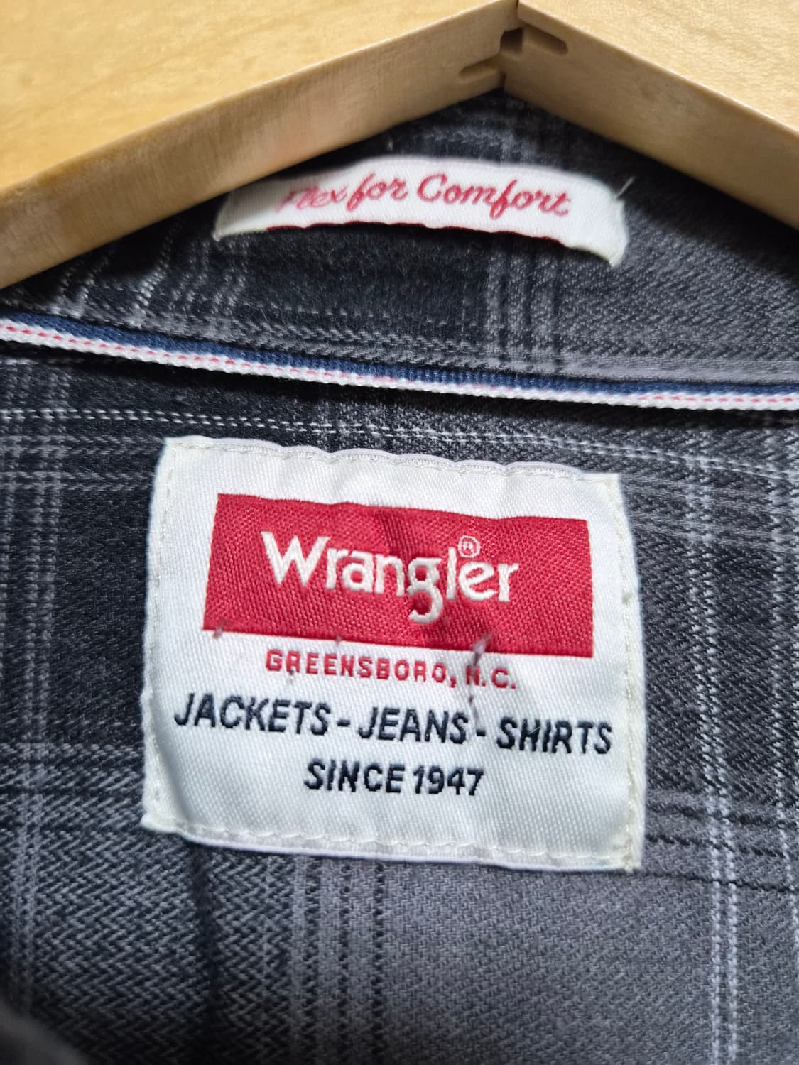 랭글러Wrangler 체크 웨스턴 셔츠 XL사이즈 - S337 상품이미지4