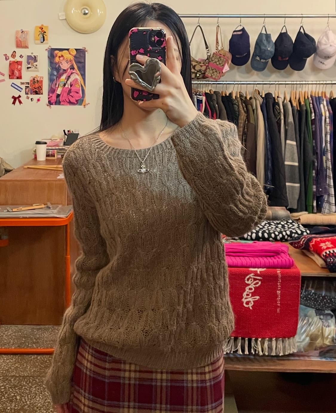 베이지 케이블 니트 [무배] 상품이미지1